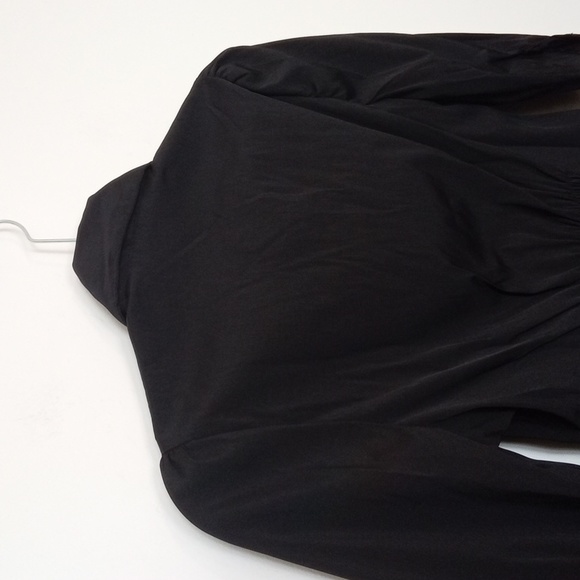 Cotton Express Tailored Button Up Blouse with 3/4 Sleeves - Picture 9 of 9